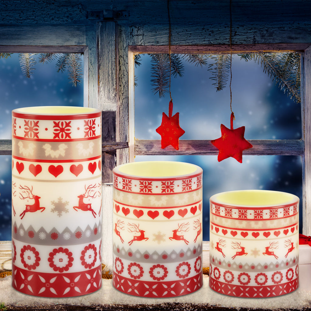 Flameless Christmas candles