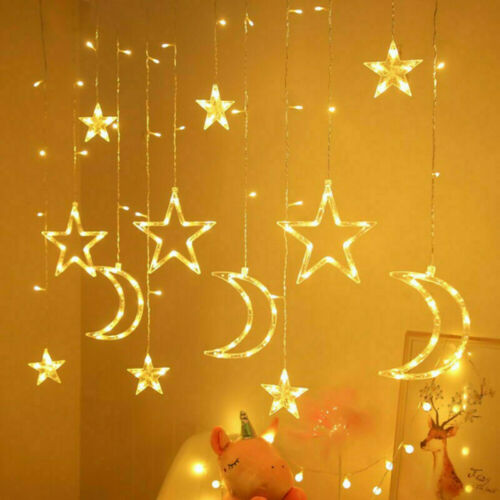 Star & Moon window curtain lights