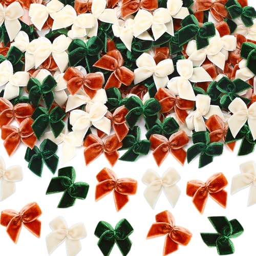 Mini velvet Christmas bows