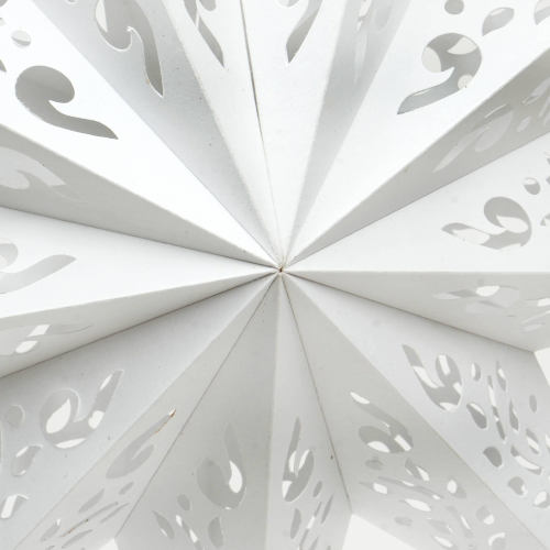 Handmade White Paper Star, 24 in (60 cm)