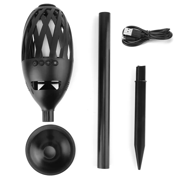 Flame speaker parts with stake