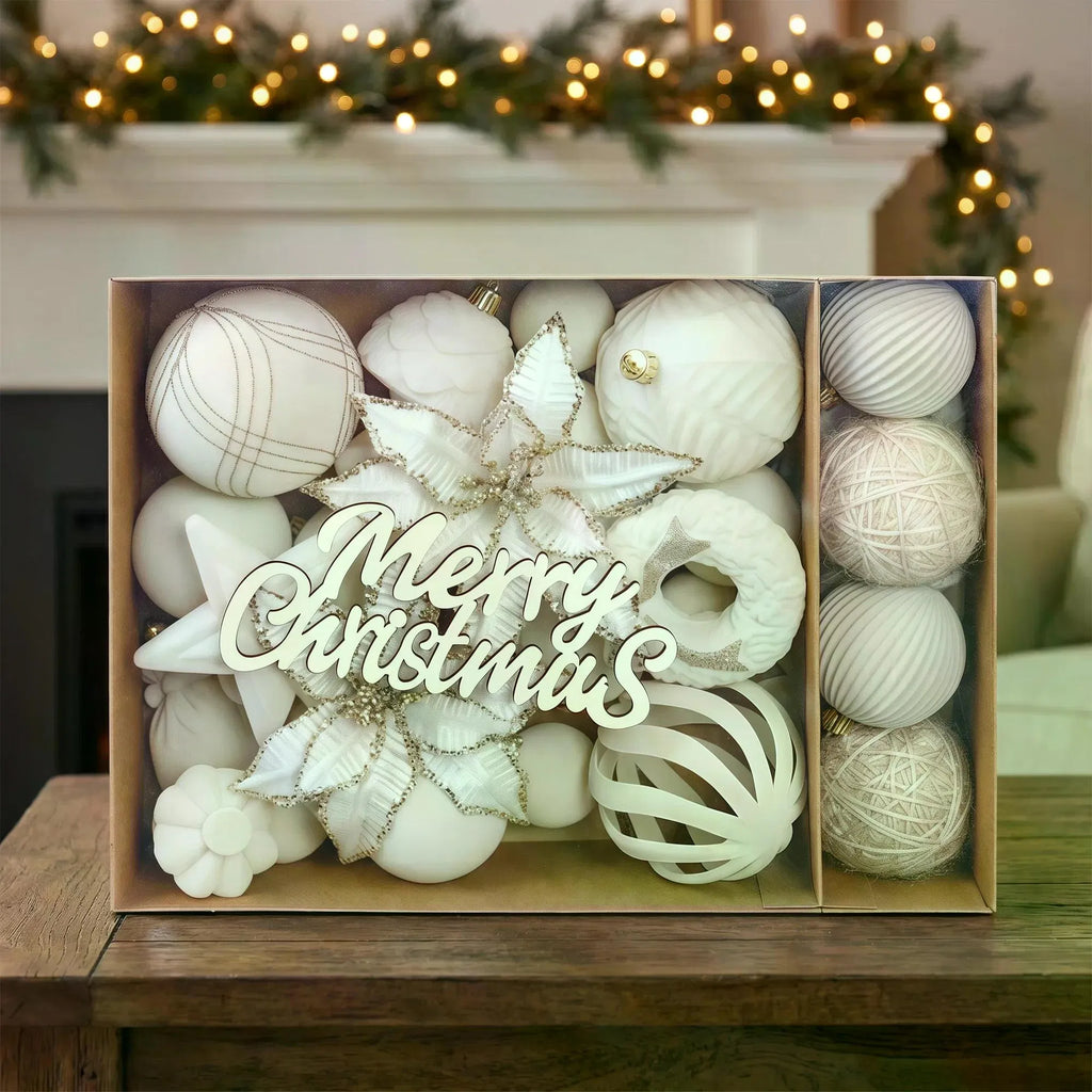 Velvet Christmas ornaments set