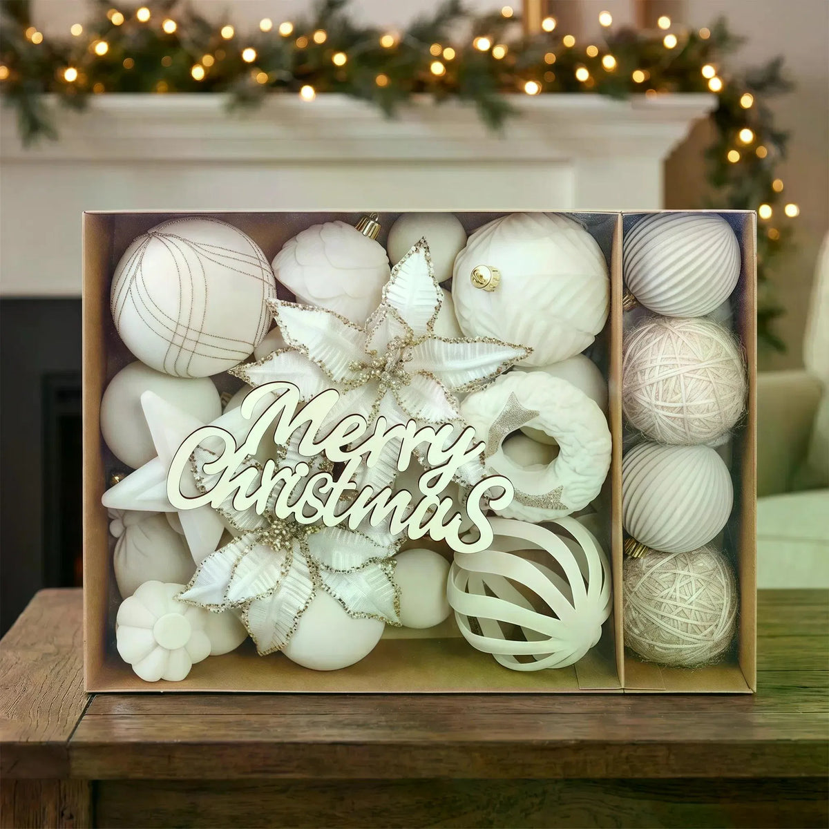 Velvet Christmas ornaments set
