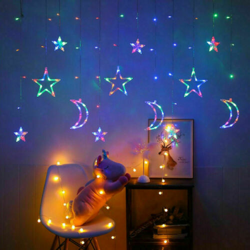 Star & Moon window curtain lights