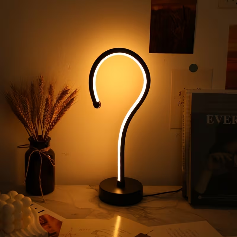 Question mark lamp
