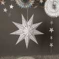 Handmade White Paper Star, 24 in (60 cm)