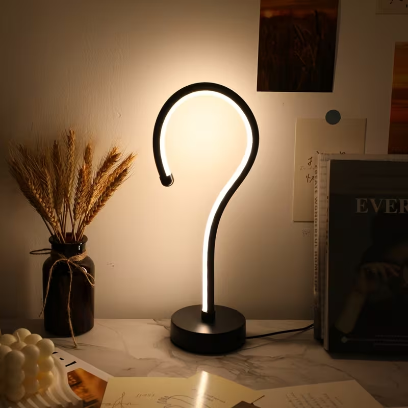 Question mark lamp