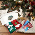 Plush Christmas Stockings, Set of 6 (18 in) with Gift Box