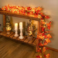 Maple leaf branch lights for fall decor