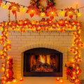 Maple leaf garland lights, 3-pack