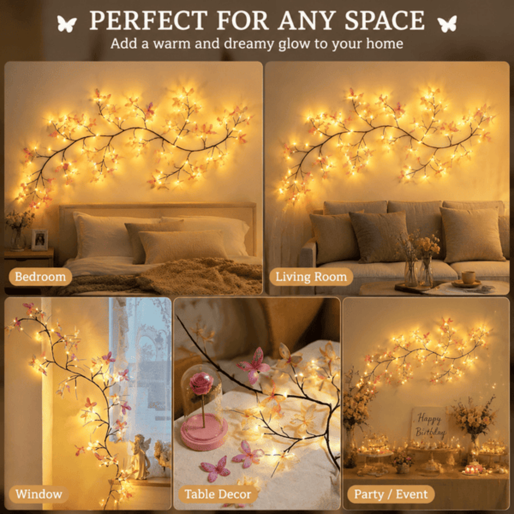 Enchanted willow wall lights