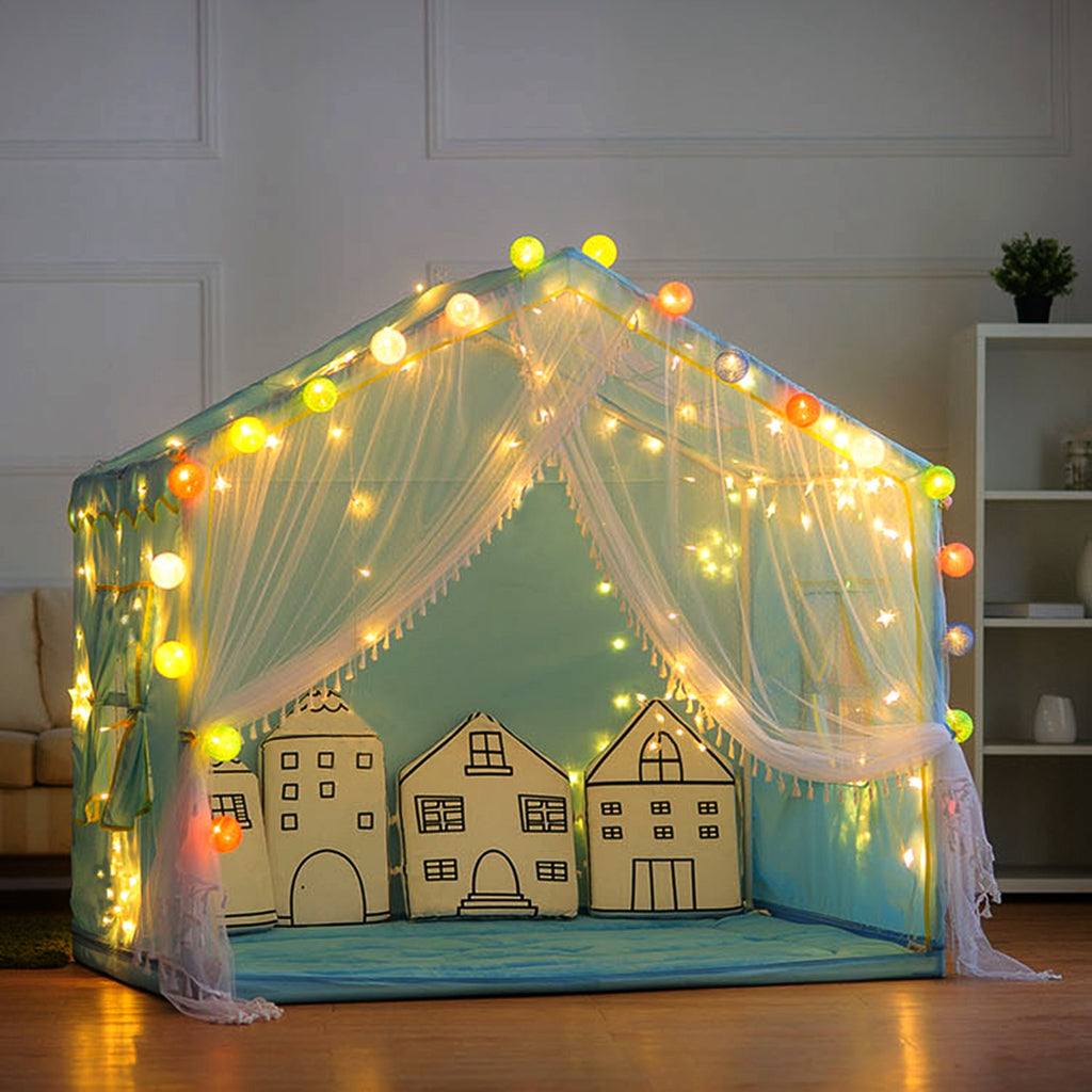 LED Curtain Lights – 300 Warm White LEDs, 9.8 ft, 8 Light Modes
