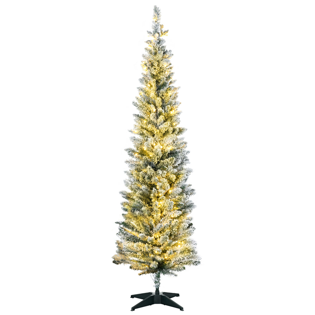 Slim pencil Christmas tree, pre-lit 5 ft