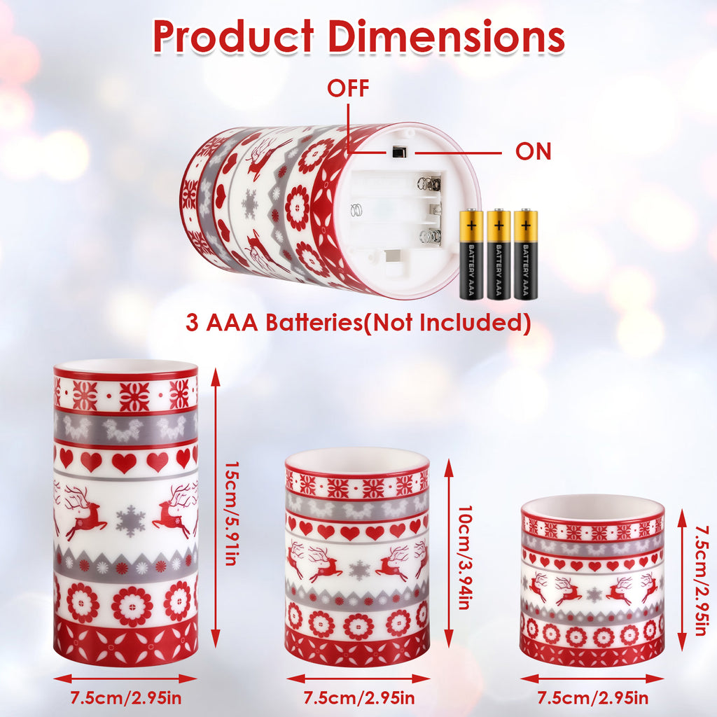 Flameless Christmas candles