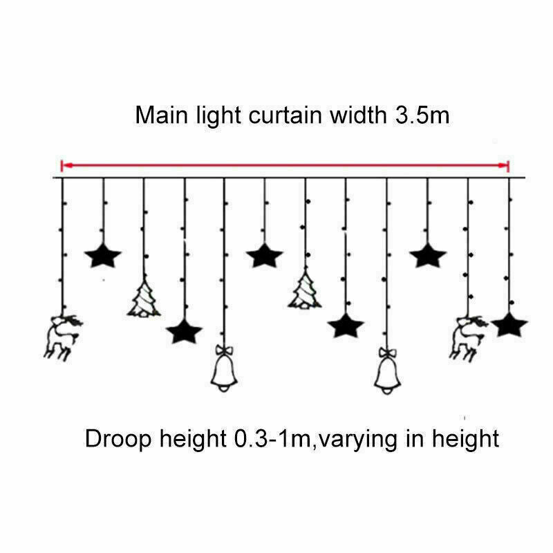 Star & Moon window curtain lights